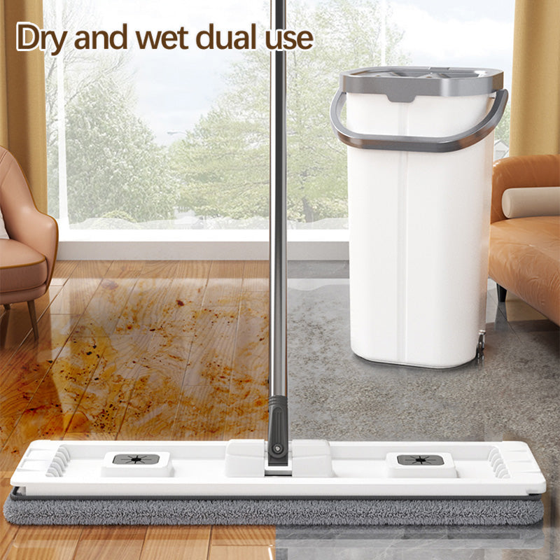 Tidytech small flat mop and bucket set with wringer for home