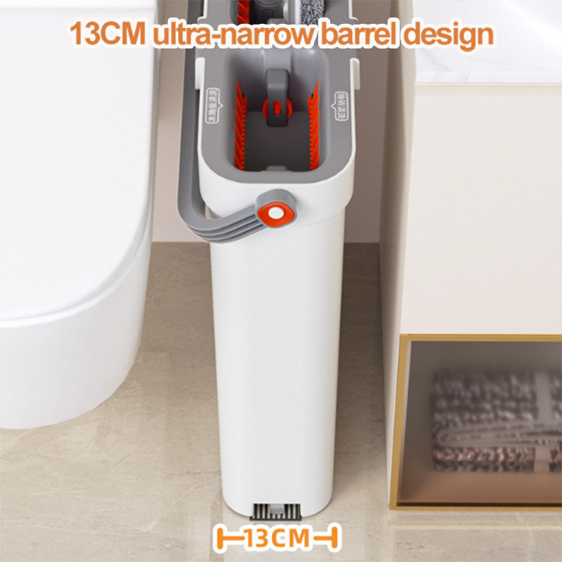 Tidytech microfiber flat mop with naroow bucket