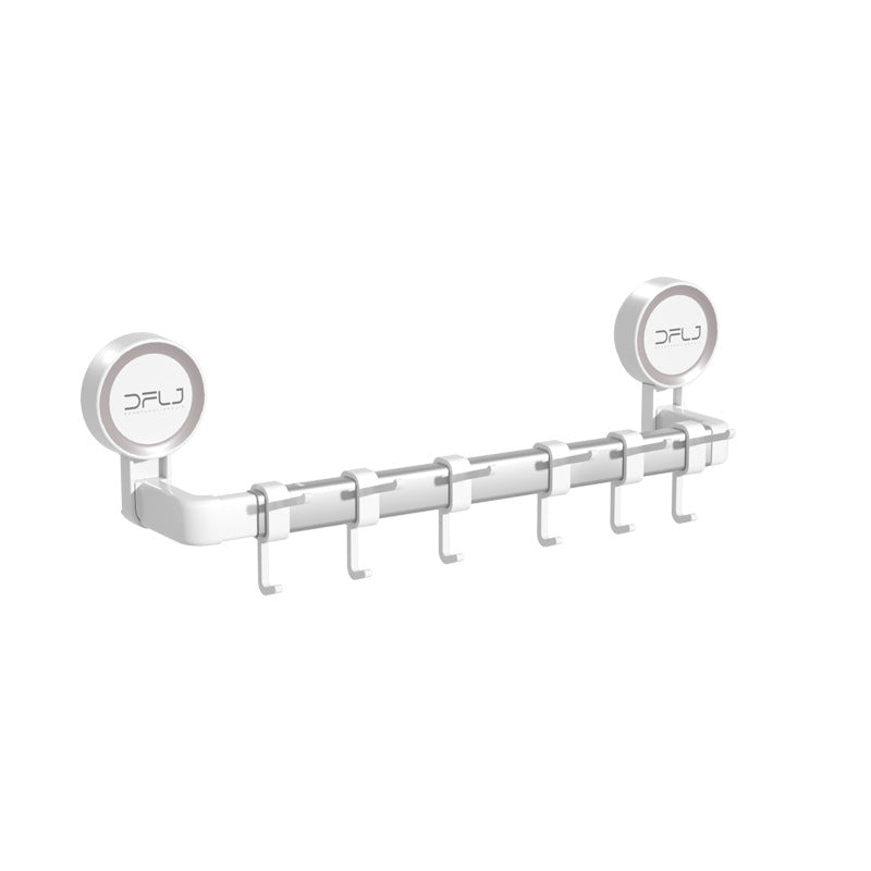 suction cup towel rack with 6 hooks