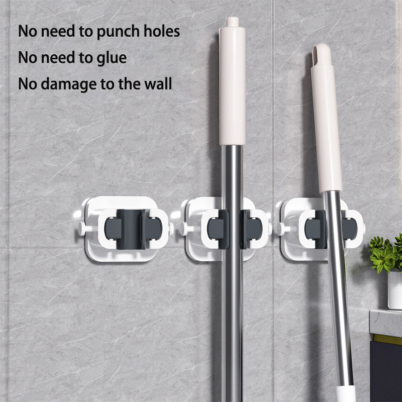 wall mounted mop and broom hooks holder