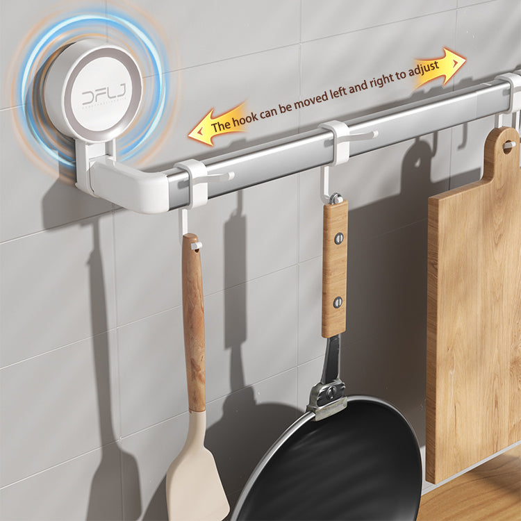 suction cups towel bar with 12 hooks
