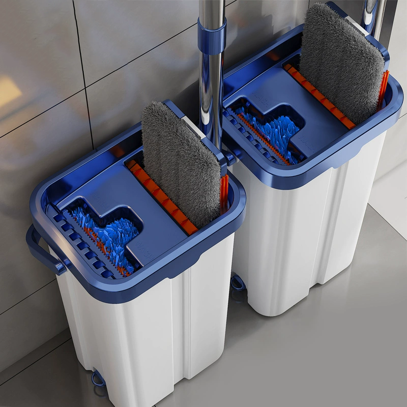 Tidytech microfiber flat mop and bucket with wringer set