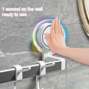 suction cups towel bar with 12 hooks