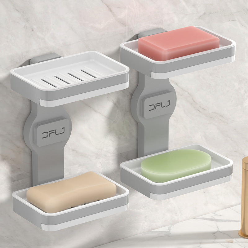 wall mounted shower bath soap holder with drain