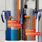 Tidytech microfiber flat mop and bucket with wringer set