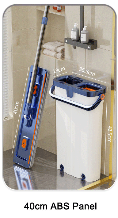 Tidytech flat mop and bucket with wringer set