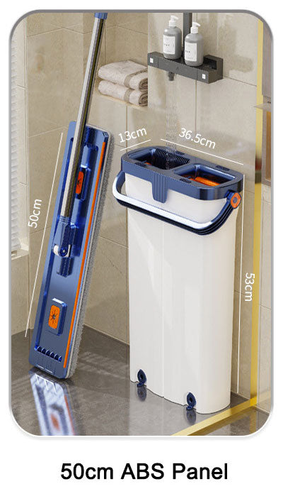 Tidytech flat mop and bucket with wringer set