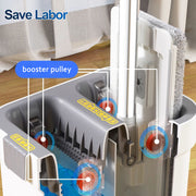 Tidytech flat floor mop and bucket set