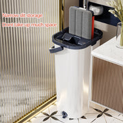 Tidytech flat mop with clean and dirty water bucket set