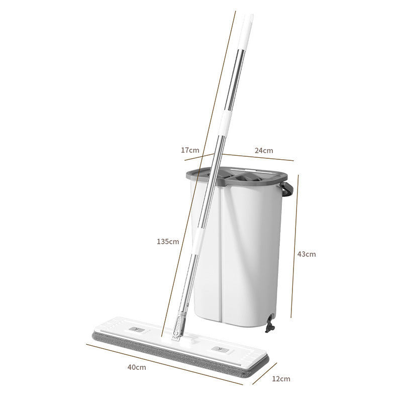 Tidytech small flat mop and bucket set with wringer for home