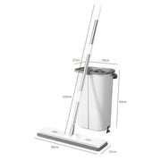 Tidytech small flat mop and bucket set with wringer for home