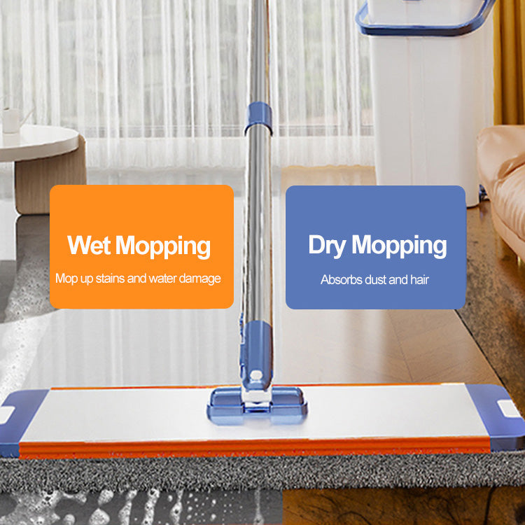 Tidytech microfiber flat mop and bucket with wringer set