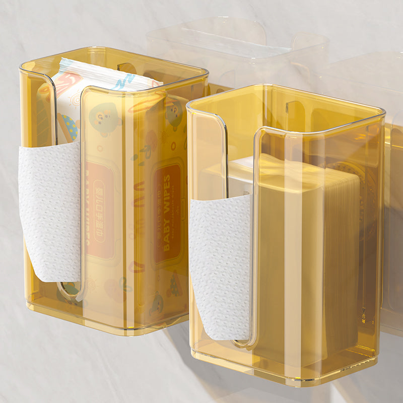 vacuum suction wall mounted clear facial tissue box covers