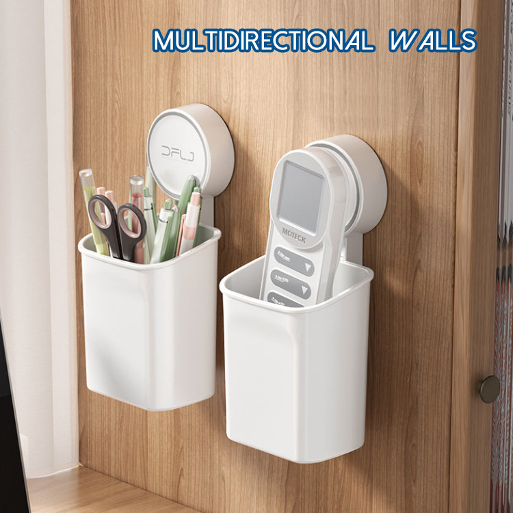 white toothbrush holder wall mount storage boxes bin
