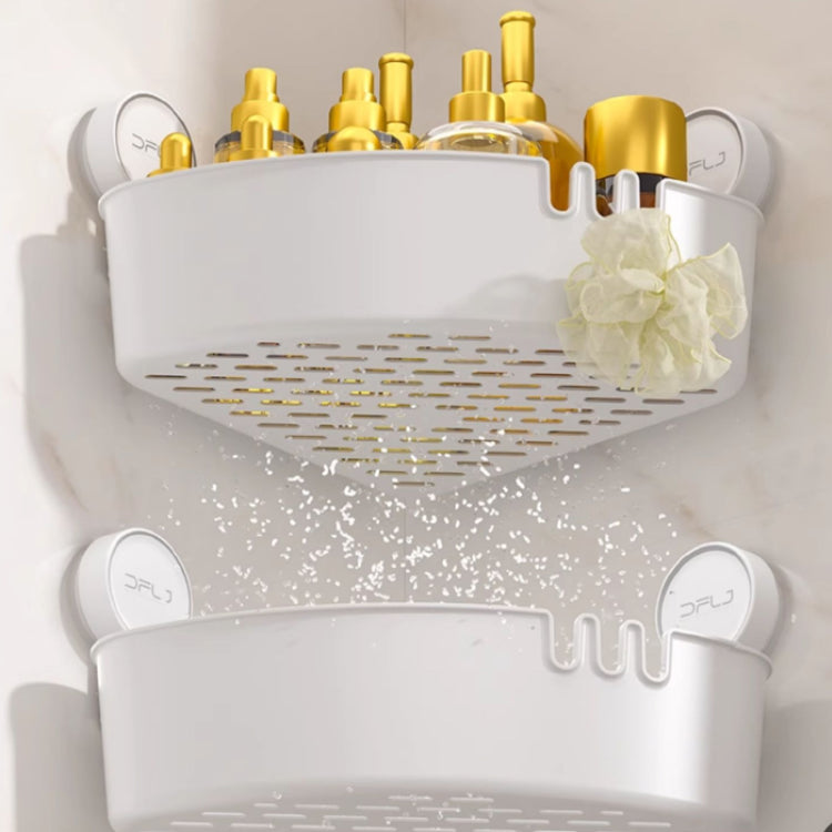 suction cup triangle bathroom shower corner shelf