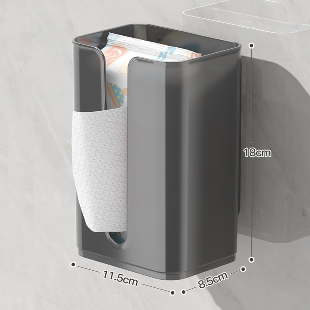 vacuum suction wall mounted clear facial tissue box covers