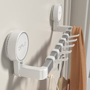 suction cup towel rack with 6 hooks