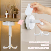 360 rotating foldable folding wall hooks
