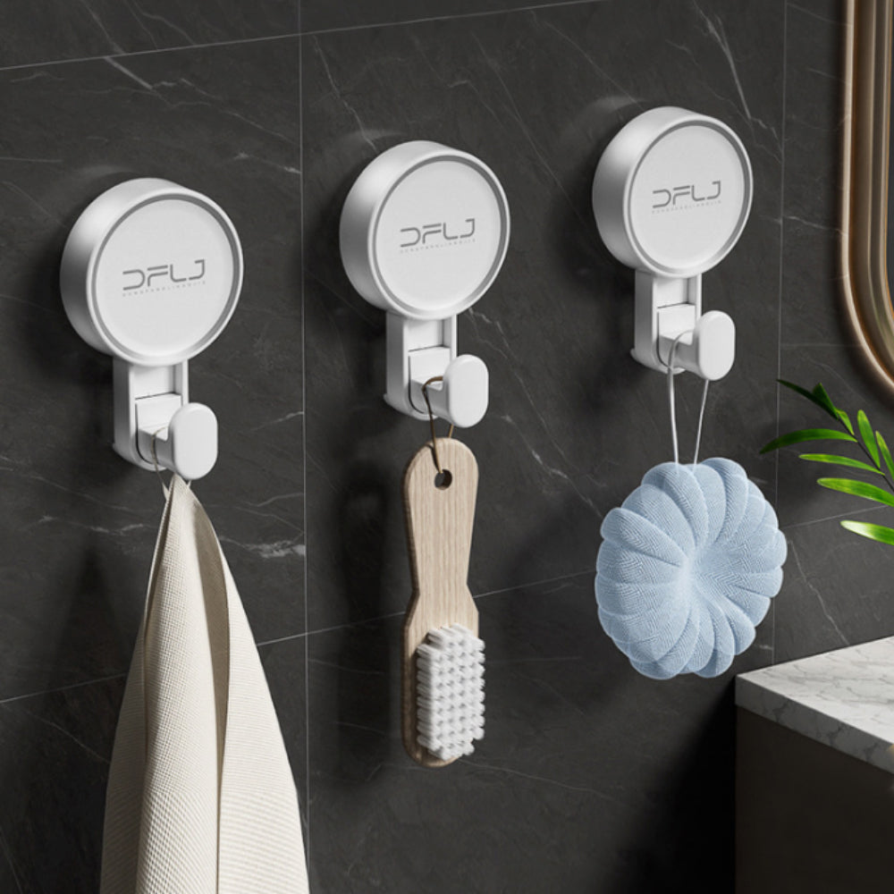 3pack bathroom window hooks with suction cups