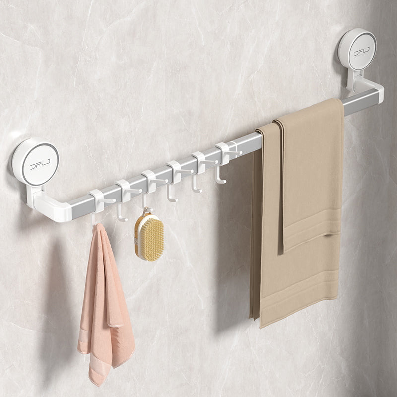 towel bar suction cup with 6 hooks