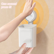 white toothbrush holder wall mount storage boxes bin
