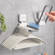 wall mounted foldable towel cloth hanger storage rack