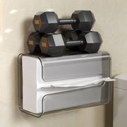 vacuum suction wall mounted clear facial tissue box covers