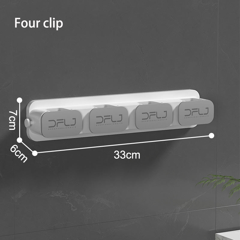 heavy duty wall mount holder for mop and brooms
